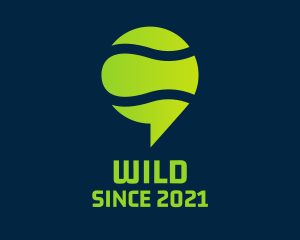 Ball - Tennis Messaging App logo design