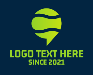 Green - Tennis Messaging App logo design