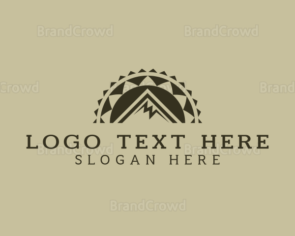 Outdoor Mountain Peak Logo