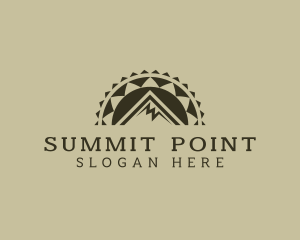 Outdoor Mountain Peak logo design