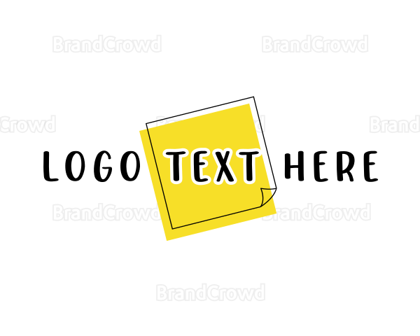 Office Memo Paper Logo