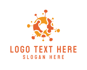 Global - Jigsaw Puzzle Virus logo design