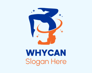 Yoga Gymnast Character Logo