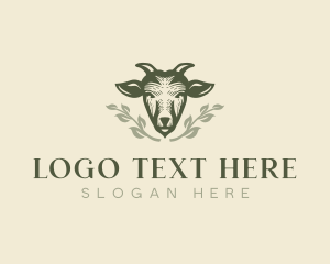 Homesteading - Livestock Goat Ranch logo design