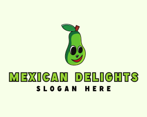 Vegetarian Avocado Fruit logo design