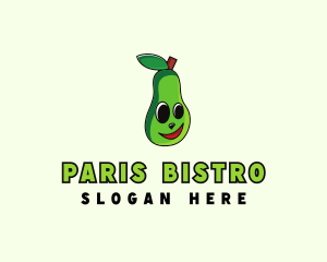 Vegetarian Avocado Fruit logo design