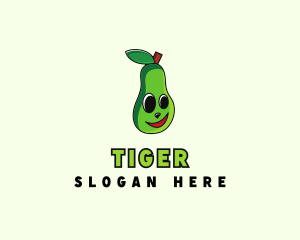 Child - Vegetarian Avocado Fruit logo design