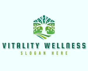 Modern Tree Wellness logo design