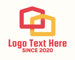 Line - Modern Duplex House logo design