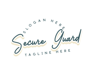 Retro Cursive Business Logo