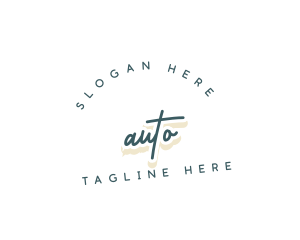 Retro Cursive Business Logo