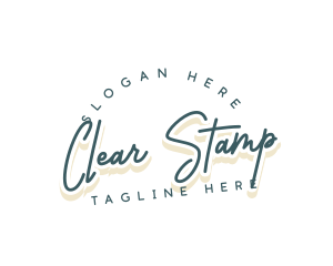 Retro Cursive Business logo design