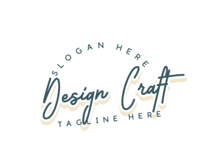 Customize - Retro Cursive Business logo design