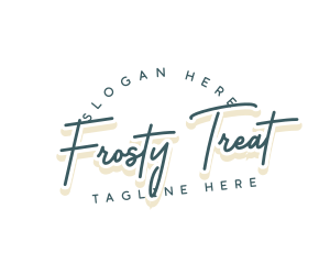 Retro Cursive Business logo design