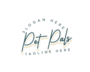 Retro Cursive Business logo design