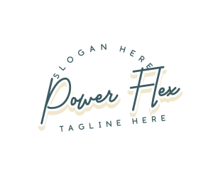 Retro Cursive Business logo design