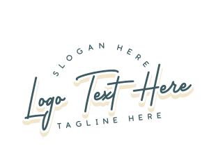 Retro Cursive Business Logo