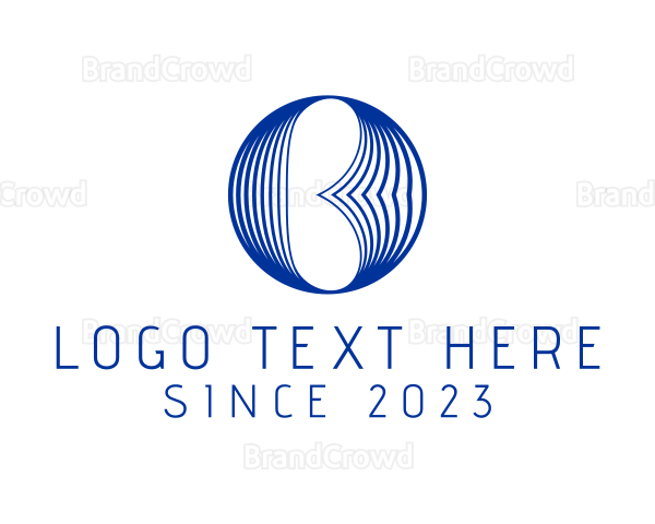Professional Blue Letter B Logo