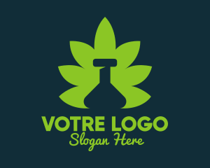 Commercial - Marijuana Leaf Bong logo design