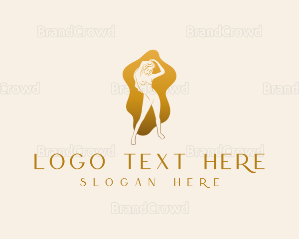 Golden Woman Nude Logo