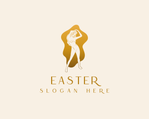 Wax - Golden Woman Nude logo design