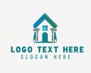 Construction Nail - Construction House Tools logo design