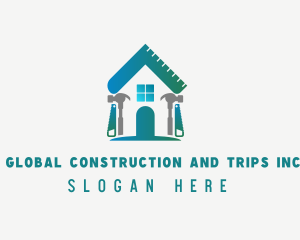 Screws - Construction House Tools logo design