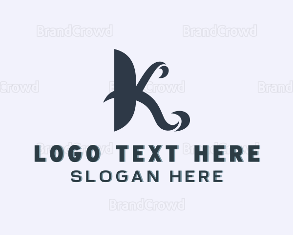 Brand Artisan Boutique Letter K Logo