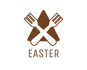 Triangle Fork Eat Restaurant Logo