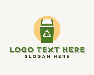 Recycle - Recycling Trash Bin logo design