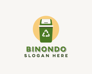Garbage Bin - Recycling Trash Bin logo design