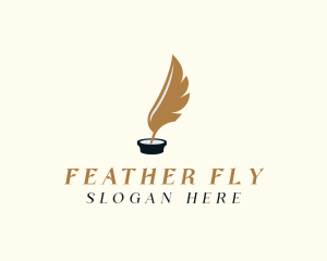 Feather Quill Stationery Author logo design