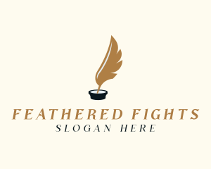 Feather Quill Stationery Author logo design