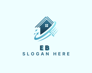 Housekeeper Clean Squeegee Logo