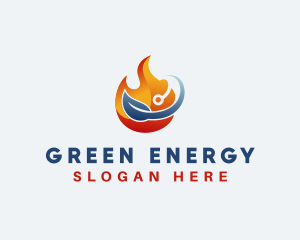 Eco Flame Energy logo design