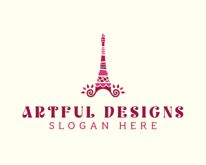 Cake Eiffel Tower logo design