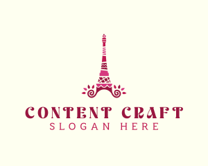 Cake Eiffel Tower logo design