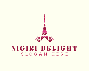 Cake Eiffel Tower logo design