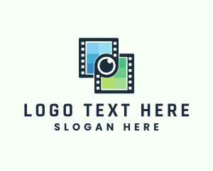 Vlogger - Video Filmstrip Studio logo design