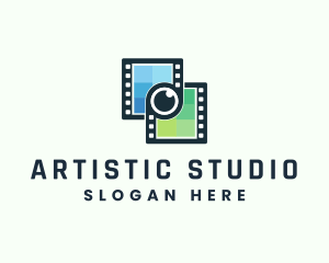 Studio - Video Filmstrip Studio logo design