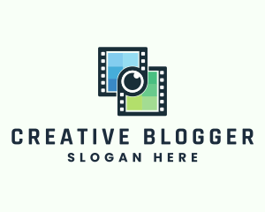 Blogger - Video Filmstrip Studio logo design