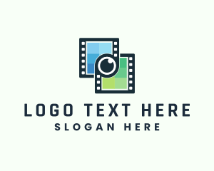 Videographer - Video Filmstrip Studio logo design
