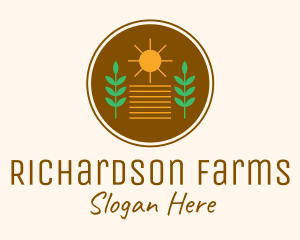 Sunshine Harvest Farm logo design