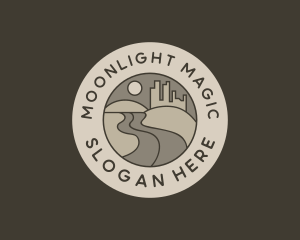 Nighttime - Pathway Road Trip logo design