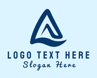 Mountain Letter A Logo