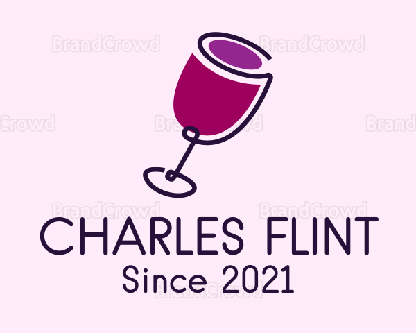 Wine Drink Glass Logo