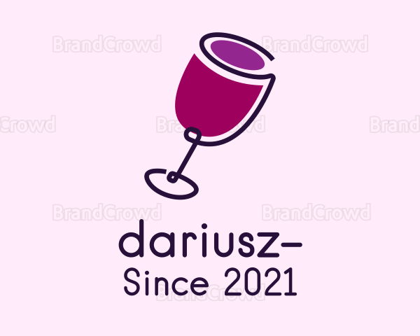 Wine Drink Glass Logo