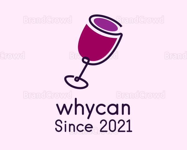 Wine Drink Glass Logo