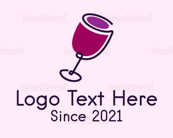 Wine Drink Glass Logo