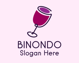 Wine Drink Glass  Logo